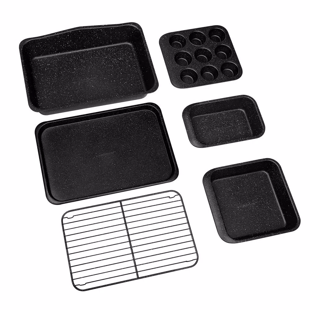 GRANITESTONE Stack Master 6-Piece Mineral and Diamond Infused Non-Stick Stackable Bakeware Set