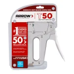 Arrow T50 Heavy Duty Staple Gun, Chrome Steel Hand Stapler thumbnail 8