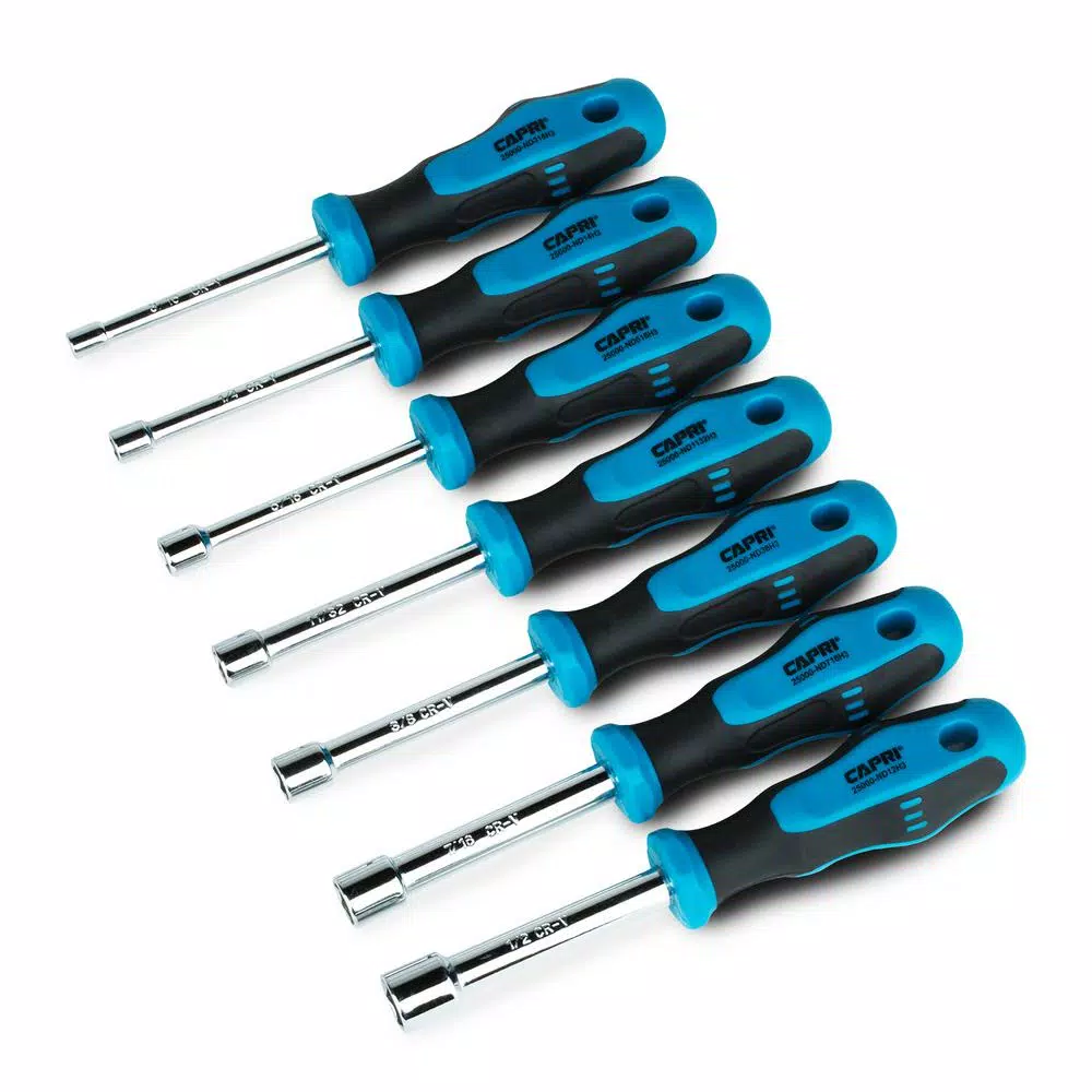 Capri Tools Kontour 7-Piece SAE Hollow Shaft Nut Driver Set