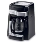 DeLonghi De'Longhi 12-Cup Drip Coffee Maker with Glass Carafe, Front Access Design, and Programmable Timer - Black thumbnail 1