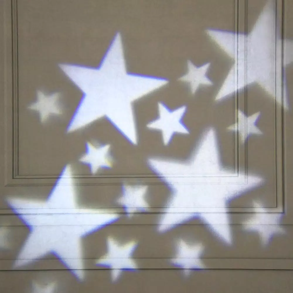 LUMABASE White Stars LED Projector Light - Rotating Indoor/Outdoor Holiday Decor