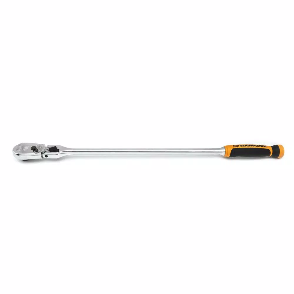 GEARWRENCH 1/2 in. Drive 24 in. 90 Tooth Locking Flex Head Teardrop Ratchet