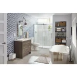MOEN Genta 4-Piece Chrome Bath Hardware Set - Towel Bar, Hand Towel Bar, Robe Hook & Toilet Paper Holder thumbnail 3