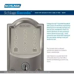 Schlage Encode Smart WiFi Deadbolt with Alarm, Satin Nickel thumbnail 4