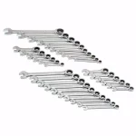 GearWrench 32-Piece SAE/Metric Combination Ratcheting Wrench Set thumbnail 1