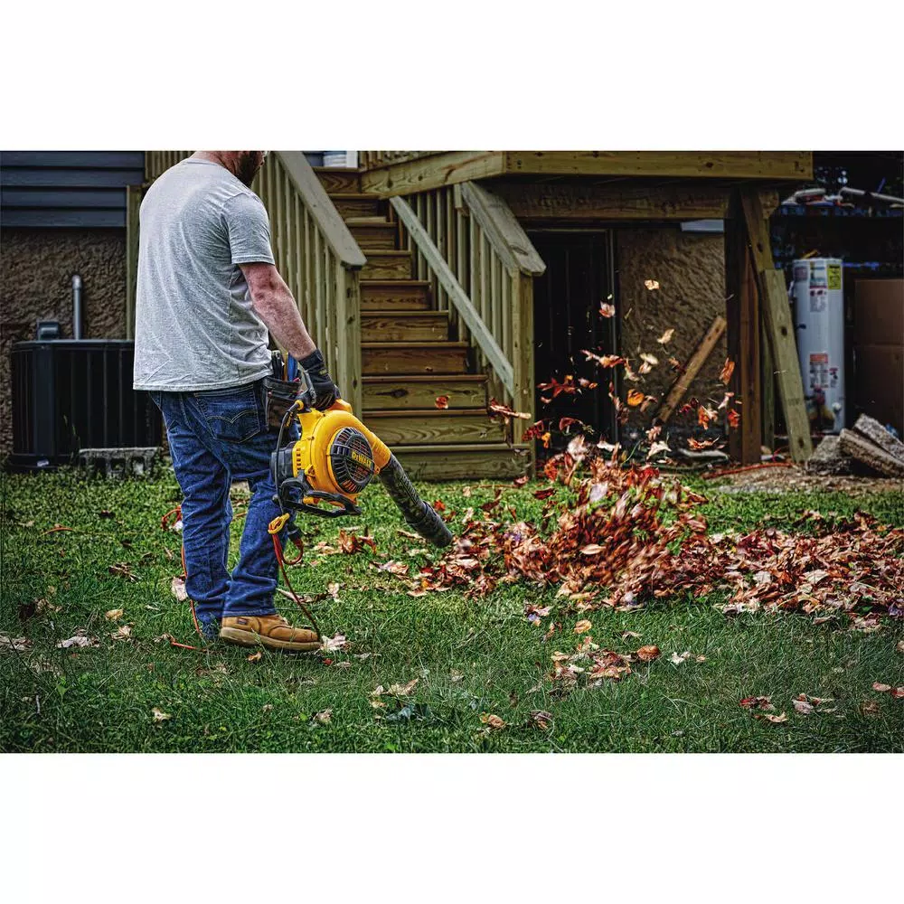 DEWALT 12 Amp Corded Electric Handheld Leaf Blower, 409 CFM, 189 MPH