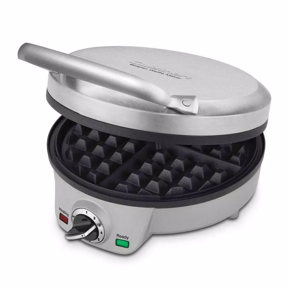Cuisinart 4-Slice Belgian Waffle Maker with 6 Browning Settings, Brushed Stainless Steel