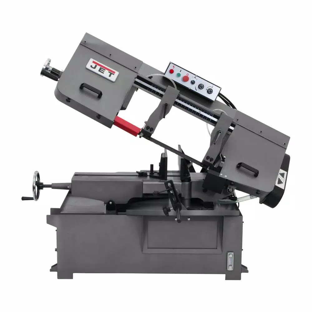 Jet 1 HP Metalworking Horizontal Mitering Bandsaw, 10 in. x 14 in., 230V/460V 3Ph