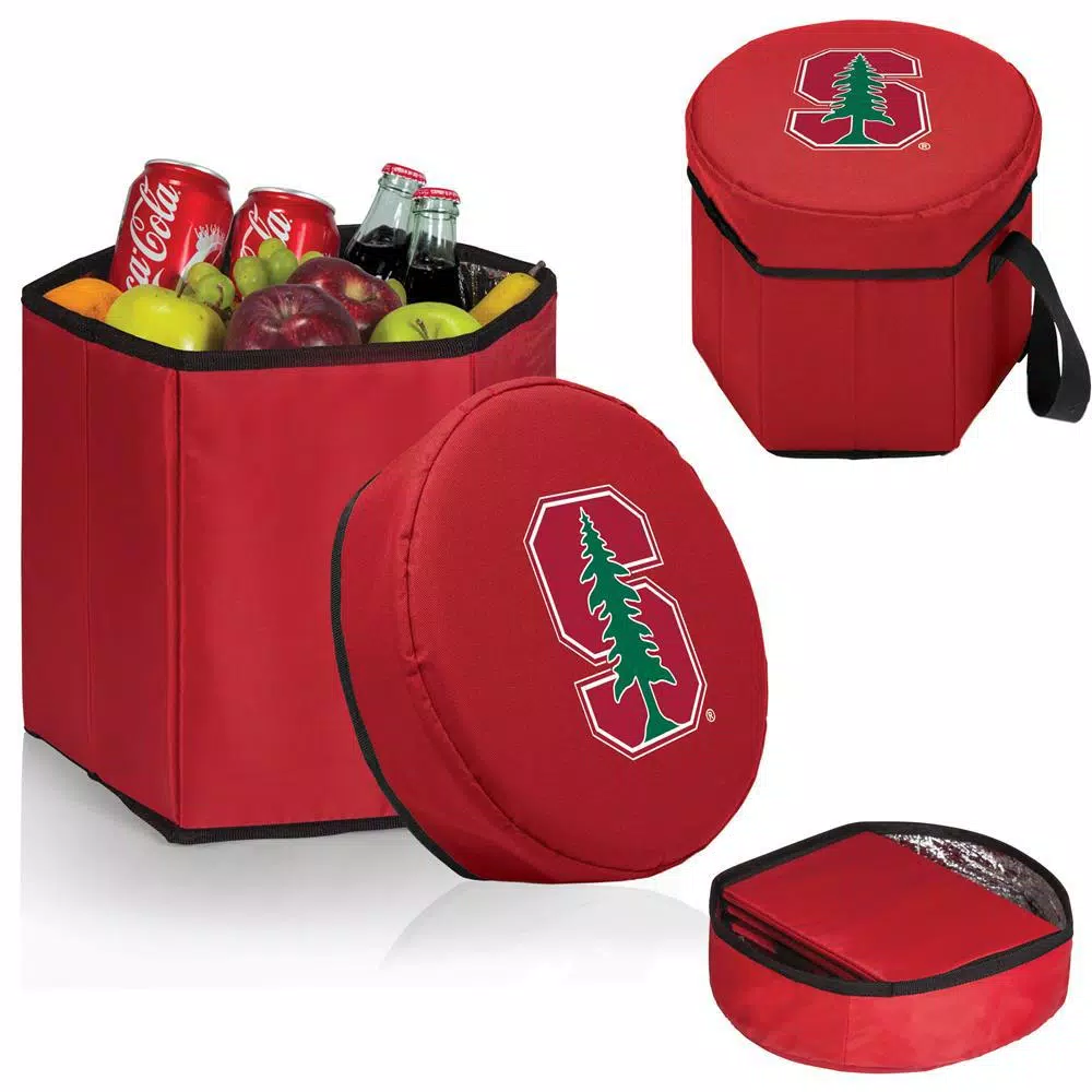 Picnic Time Stanford University Bongo 12 Qt. Collapsible Soft-Side Cooler - Cardinal Red