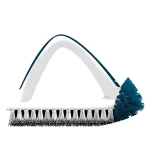 Unger 2-in-1 Bath and Tile Brush with Integrated Scraper for Grout and Soap Scum Cleaning thumbnail 1