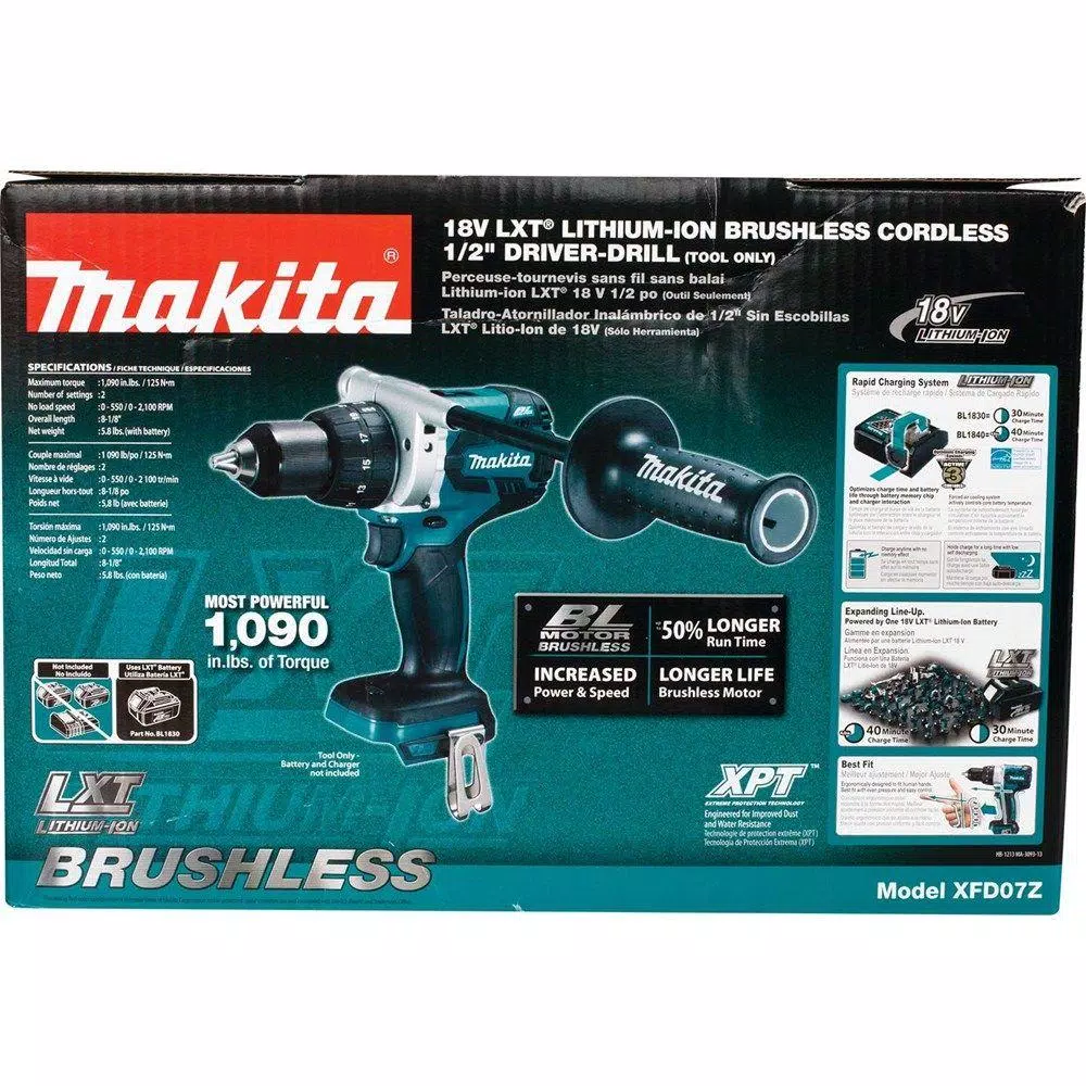 Makita 18V LXT Brushless 1/2 in. Cordless Driver/Drill (Tool-Only)