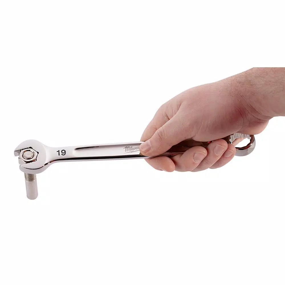 Milwaukee 7-Piece Metric Combination Wrench Set with MAX BITE Open-End Grip
