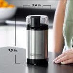 Black+Decker 4 oz. Silver Electric Blade Coffee Grinder thumbnail 8