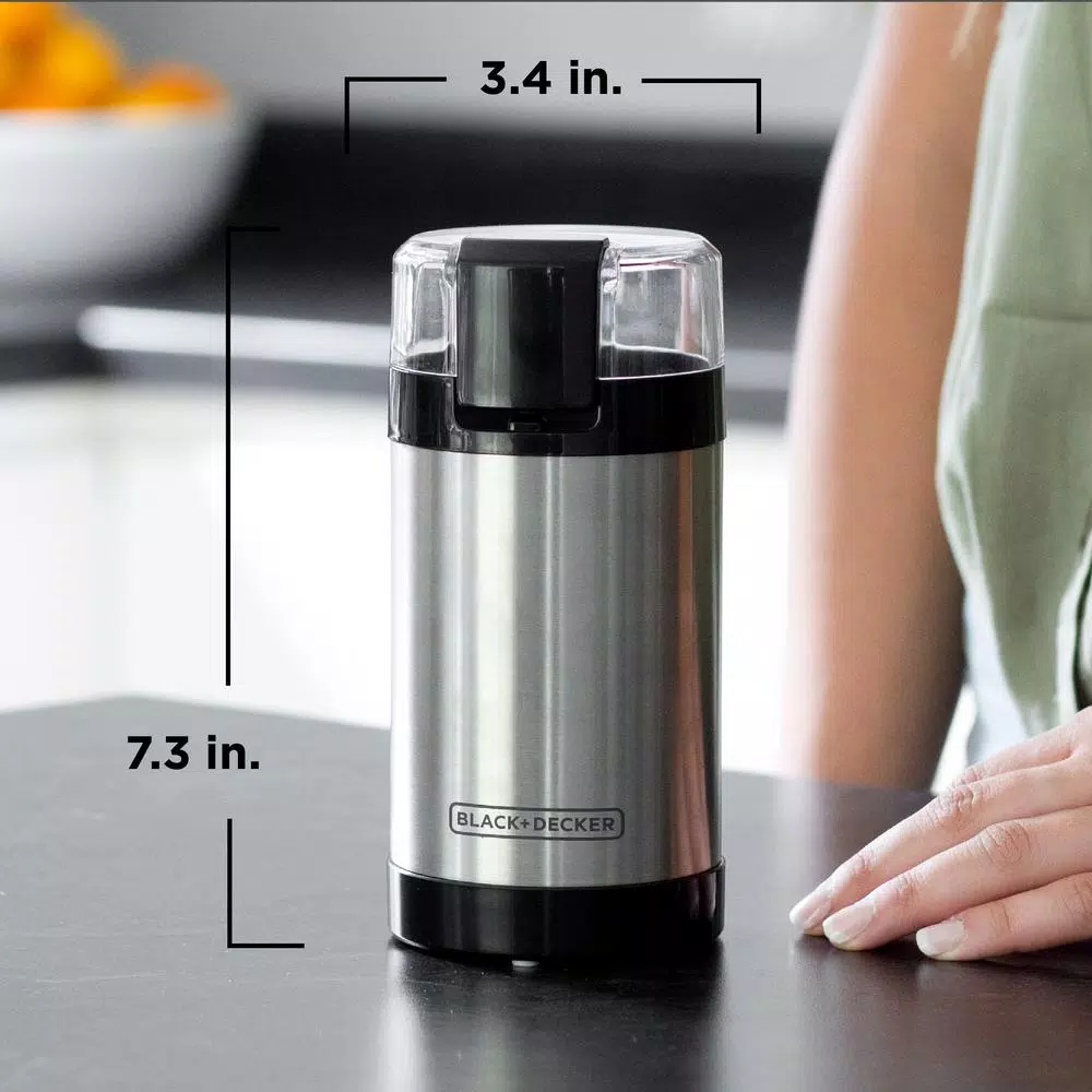 Black+Decker 4 oz. Silver Electric Blade Coffee Grinder