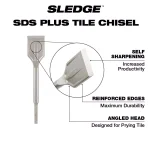 Milwaukee 1-7/8 in. SDS-Plus SLEDGE Steel Tile Chisel thumbnail 3
