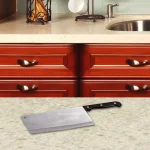 Home Basics 9 in. Stainless Steel Chinese Cleaver with Non-Slip Handle thumbnail 3