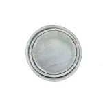 Admired By Nature 10 in. Light Grey Wash Round Wood Crate Set of 3 - Decorative Farmhouse Storage Boxes thumbnail 3