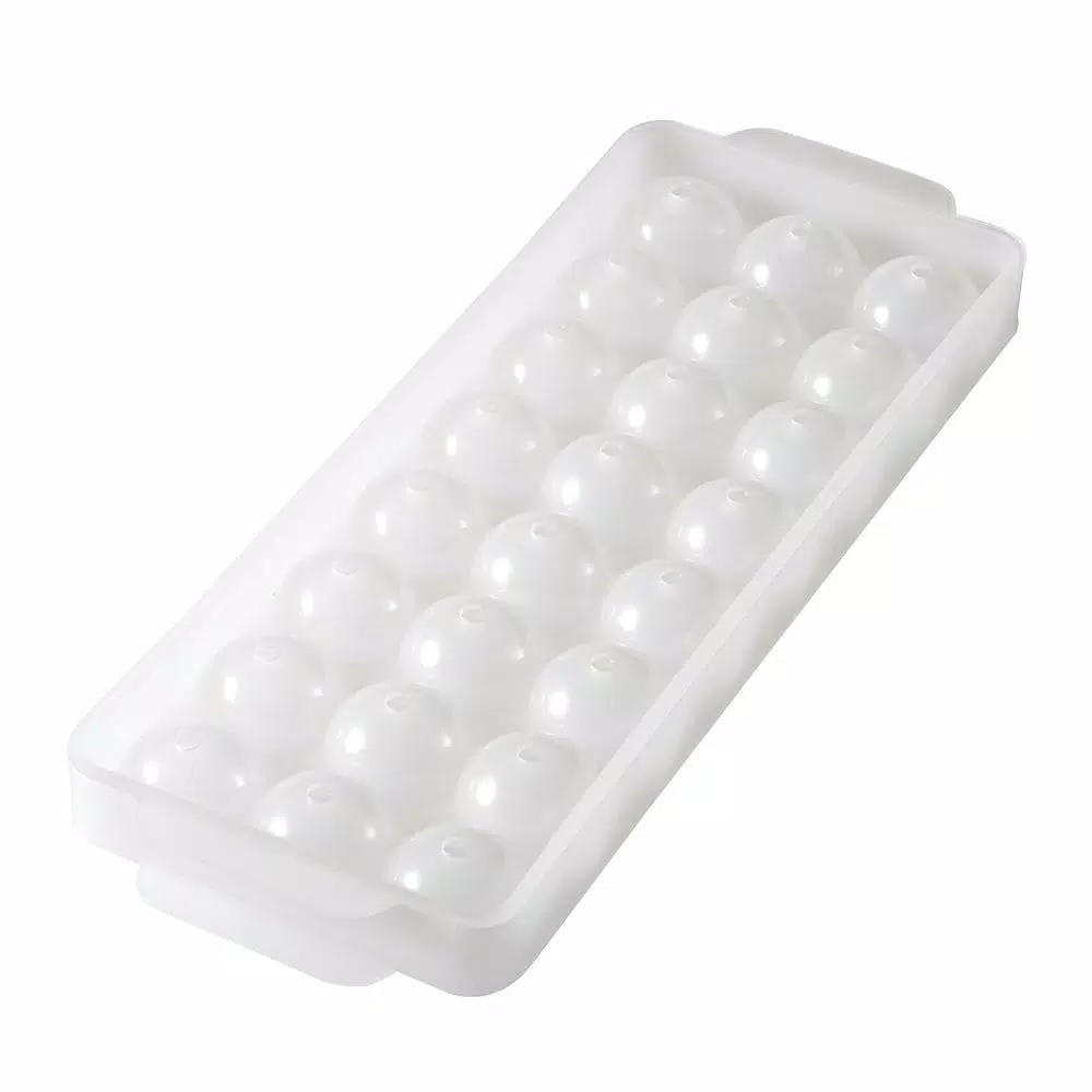 Hutzler 1 in. Natural Ice Ball Mold Ice Tray (3-Pack) - 72 Ice Spheres Total