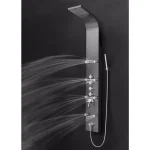 AKDY 65 in. 8-Jet Shower Panel System, Space Gray Brushed Stainless Steel with Rainfall, Waterfall & Wand thumbnail 3