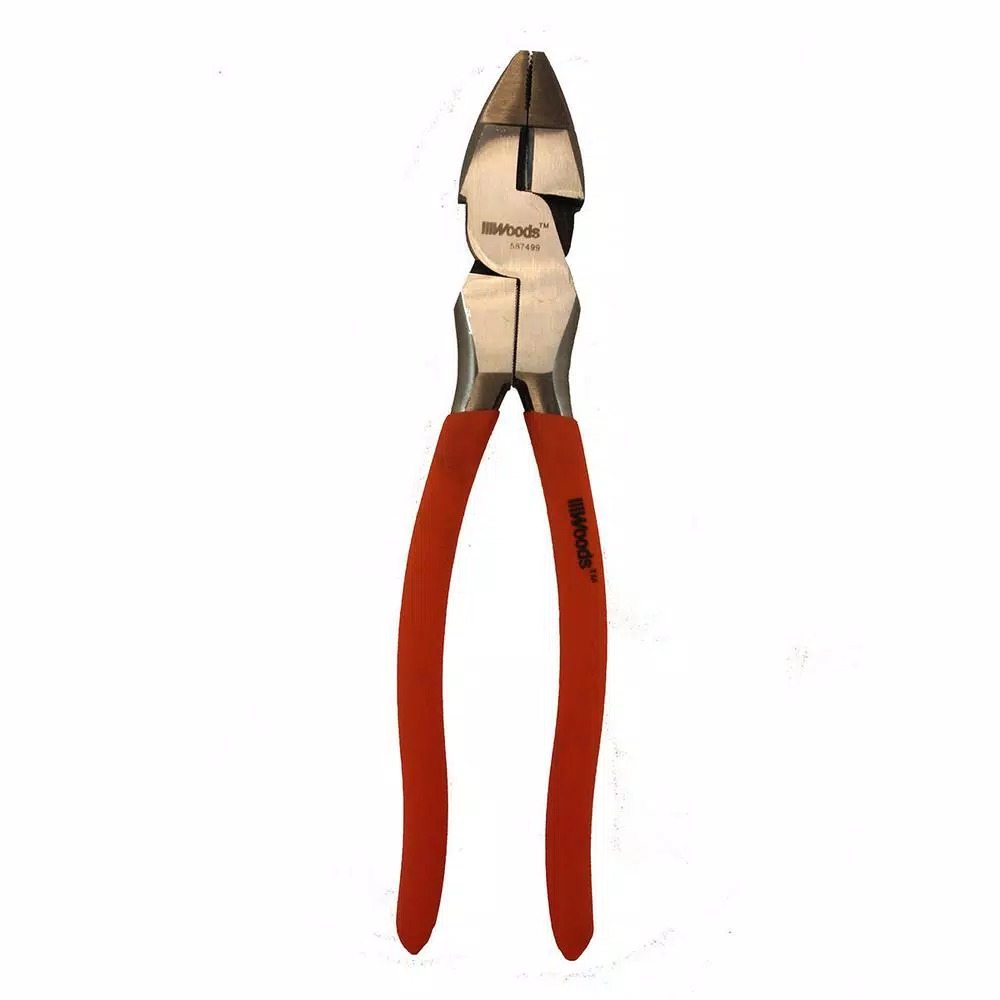 Southwire The Woods 9 in. Side Cutting Pliers, Forged Carbon Steel Linesman Pliers