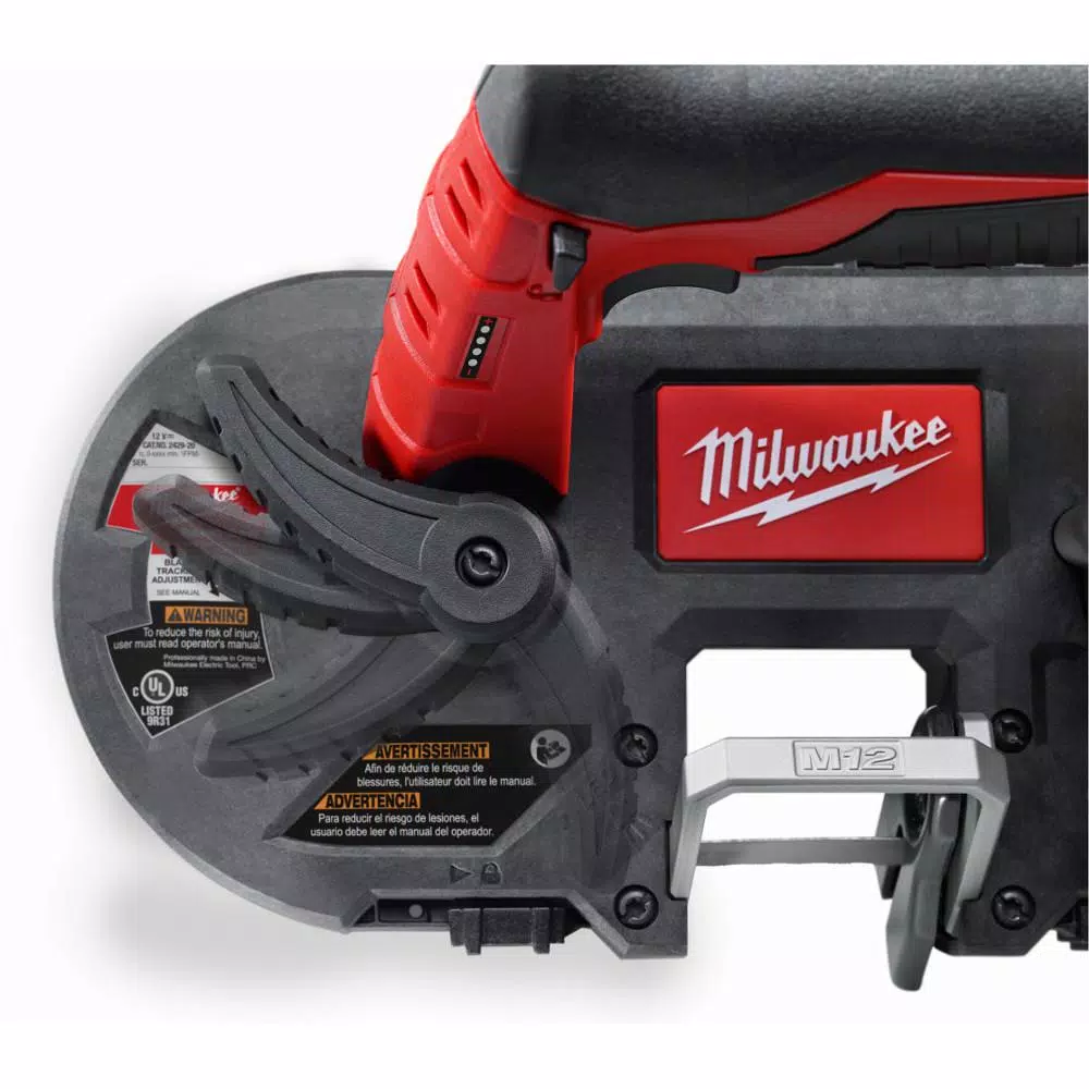 Milwaukee M12 12V Cordless Sub-Compact Band Saw XC Kit with M12 LED Flood Light