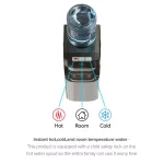 Brio Essential Series Tri-Temp Top Loading Water Cooler Dispenser, Black and Stainless Steel thumbnail 2