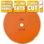 GRIP TIGHT TOOLS 10 in. Classic Continuous Rim Diamond Tile Cutting Blade for Porcelain, Ceramic, and Marble thumbnail 2