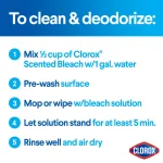 Clorox Splash-Less Bleach Liquid, Fresh Meadow Scent, 116 oz thumbnail 3