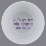 College Kitchen Collection LSU Tigers 4.75-Quart Big Party Serving Bowl, Purple thumbnail 7