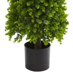 Nearly Natural 3 ft. Artificial Eucalyptus Topiary Tree - Indoor/Outdoor Greenery thumbnail 3
