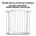 Dreambaby Chelsea Auto-Close Security Gate with Extensions, White, 29.5 in. H thumbnail 2