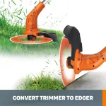 Worx 20V Lithium-Ion Cordless 2-in-1 Grass Trimmer and Edger Kit thumbnail 6