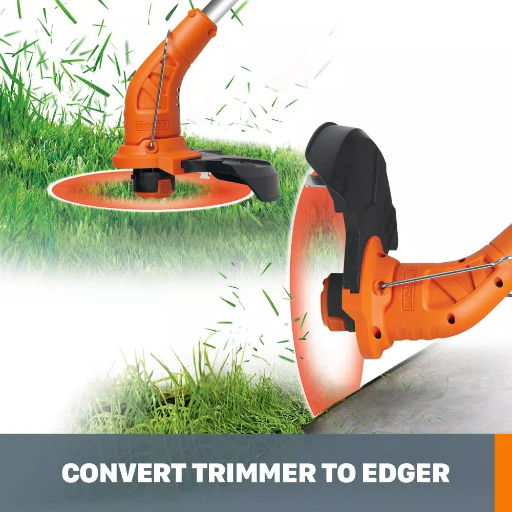 Worx 20V Lithium-Ion Cordless 2-in-1 Grass Trimmer and Edger Kit