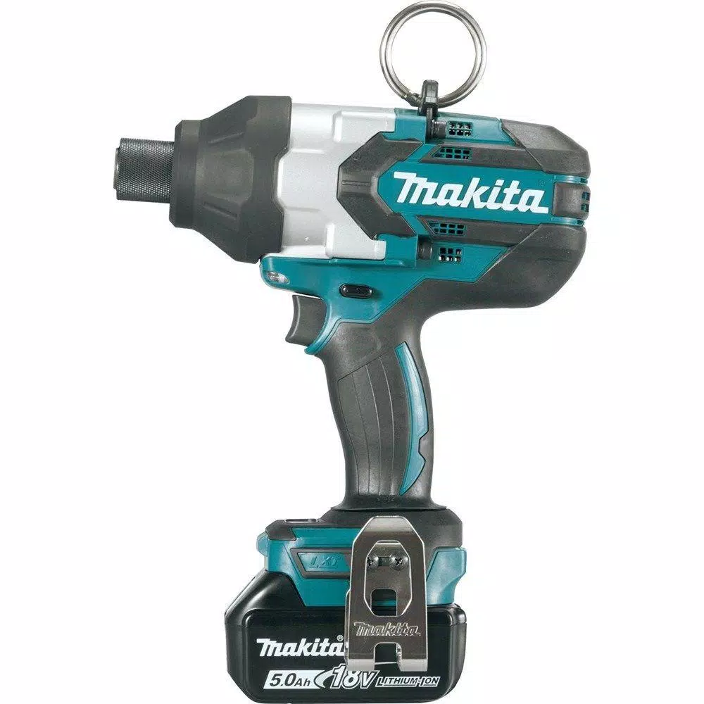 Makita 18V LXT Brushless High Torque 7/16 in. Hex Chuck Impact Wrench Kit w/ (2) 5.0Ah Batteries & Charger