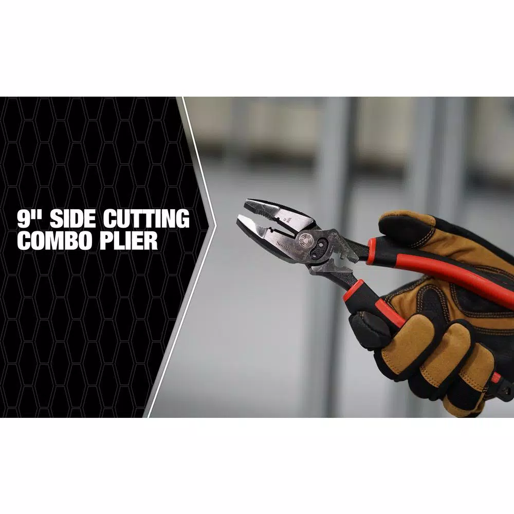 Southwire SCP9TPCB 9 in. Side-Cutting Combination Pliers Multi-Tool