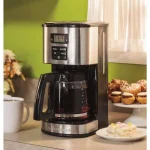 Hamilton Beach 12-Cup Programmable Drip Coffee Maker with Bold Brew Setting, Black and Stainless Steel thumbnail 2