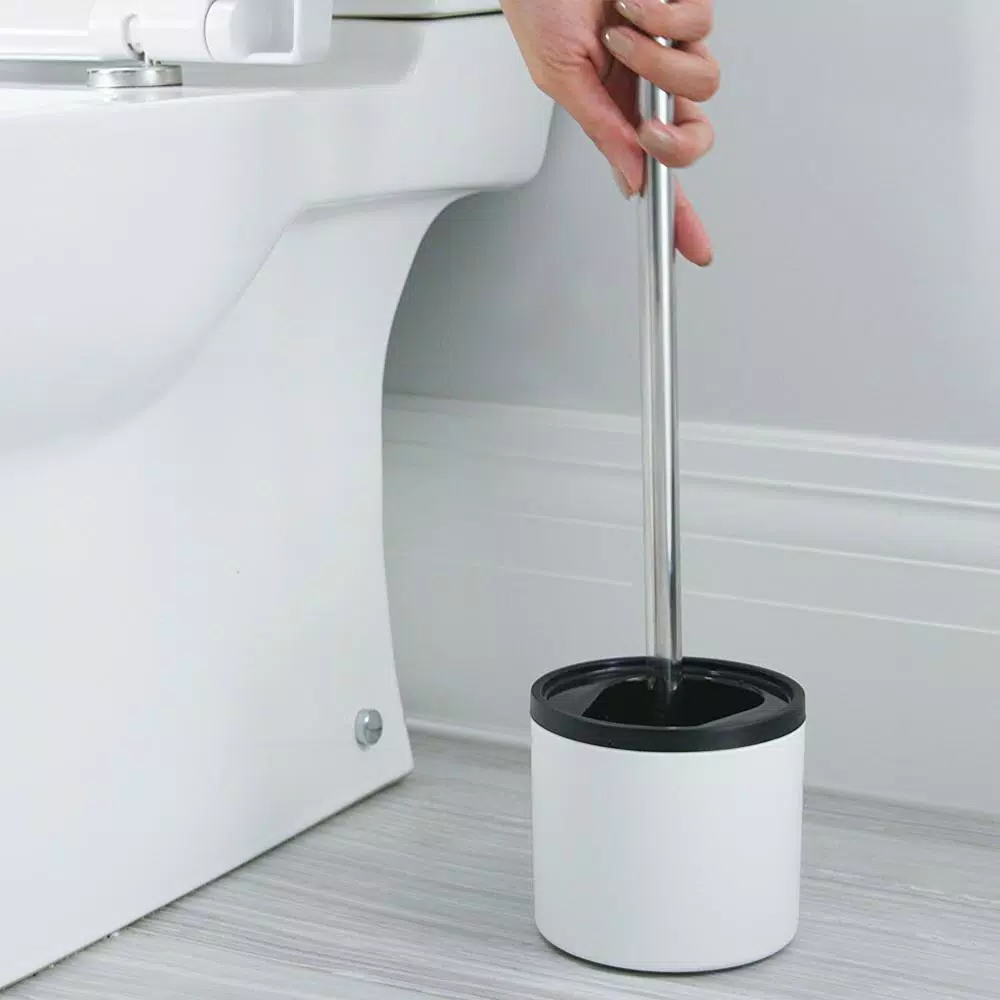 Better Living Looeegee Hygienic Toilet Squeegee - Flexible Silicone Cleaning Tool with 30 Micro Blades