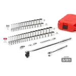 TEKTON 129-Piece Mechanics Socket Set, 1/4 in. and 3/8 in. Drive, Metric and SAE thumbnail 3