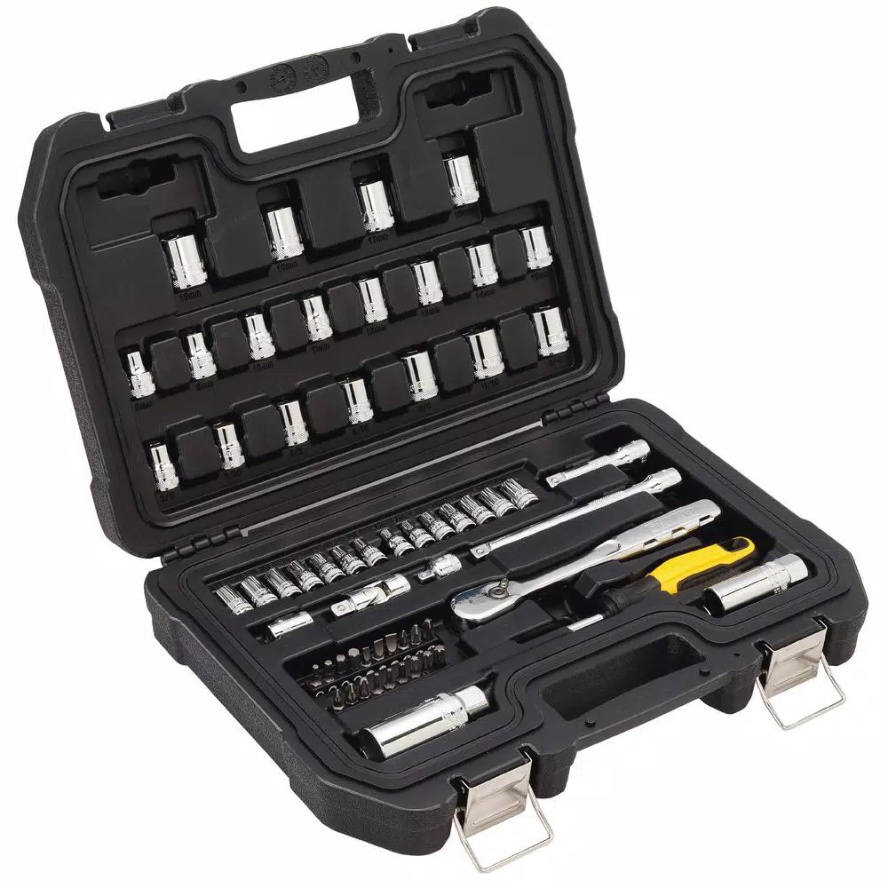 DEWALT 61-Piece 1/4 in. and 3/8 in. Drive Combination Socket Set