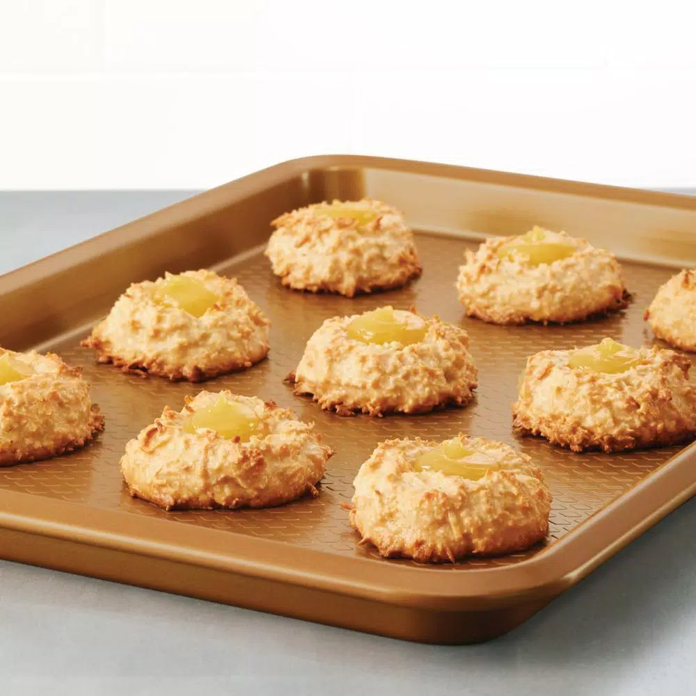 Ayesha Curry Nonstick Cookie Pan Set, 3-Piece Copper Steel Bakeware