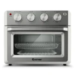 Costway 19 Qt. Silver Air Fryer Toaster Oven with Dehydrate and 7-in-1 Functions thumbnail 1