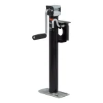 CURT Bracket-Mount Swivel Trailer Jack with Side Handle, 2,000 lbs. Capacity, 15 in. Travel thumbnail 1