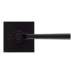 Kwikset Lisbon Signature Series Square Exterior Entry Door Lever, Iron Black, SmartKey Security thumbnail 7