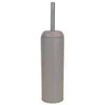 Unbranded Modern Stainless Steel Toilet Brush with Hygienic Splash-Proof Holder - Tan/Gray thumbnail 3