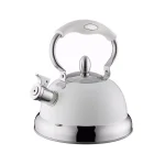 Typhoon Living Cream 10.5-Cup Stainless Steel Stove Top Whistling Kettle thumbnail 1