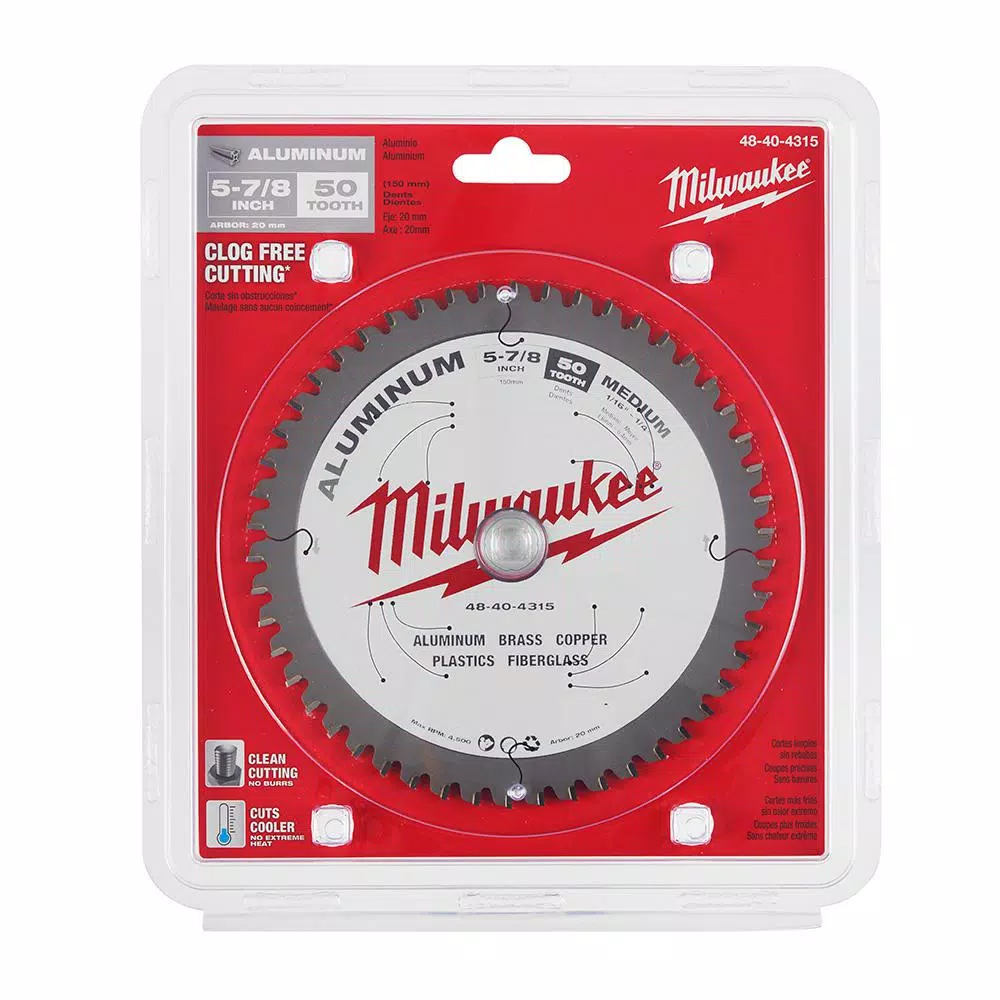 Milwaukee 5-7/8 in. 50T Carbide Metal Cutting Circular Saw Blade