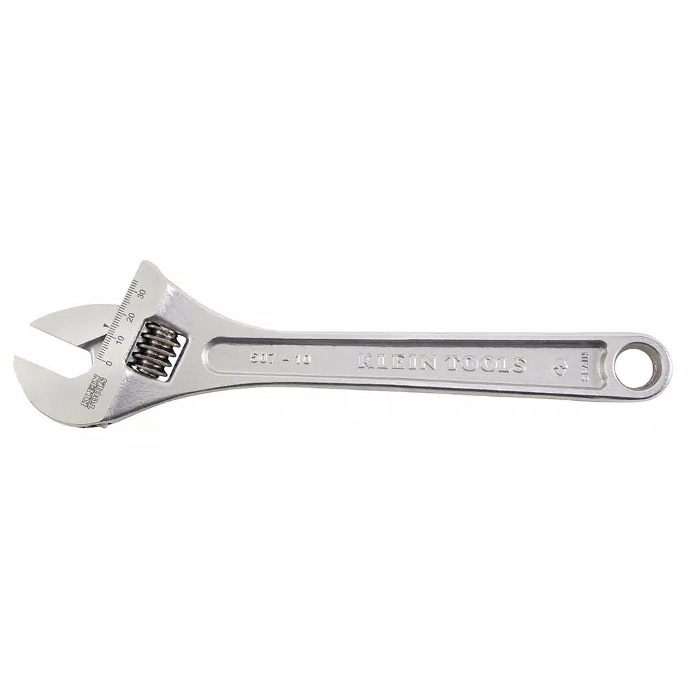 Klein Tools 10 in. Extra Capacity Adjustable Wrench, 1-5/16 in. Jaw Capacity