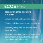 ECOS Pro Stainless Steel Cleaner and Polish, 128 oz. thumbnail 4