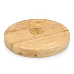 Picnic Time Circo Rubberwood Cheese Board and 4-Piece Stainless Steel Tool Set thumbnail 1
