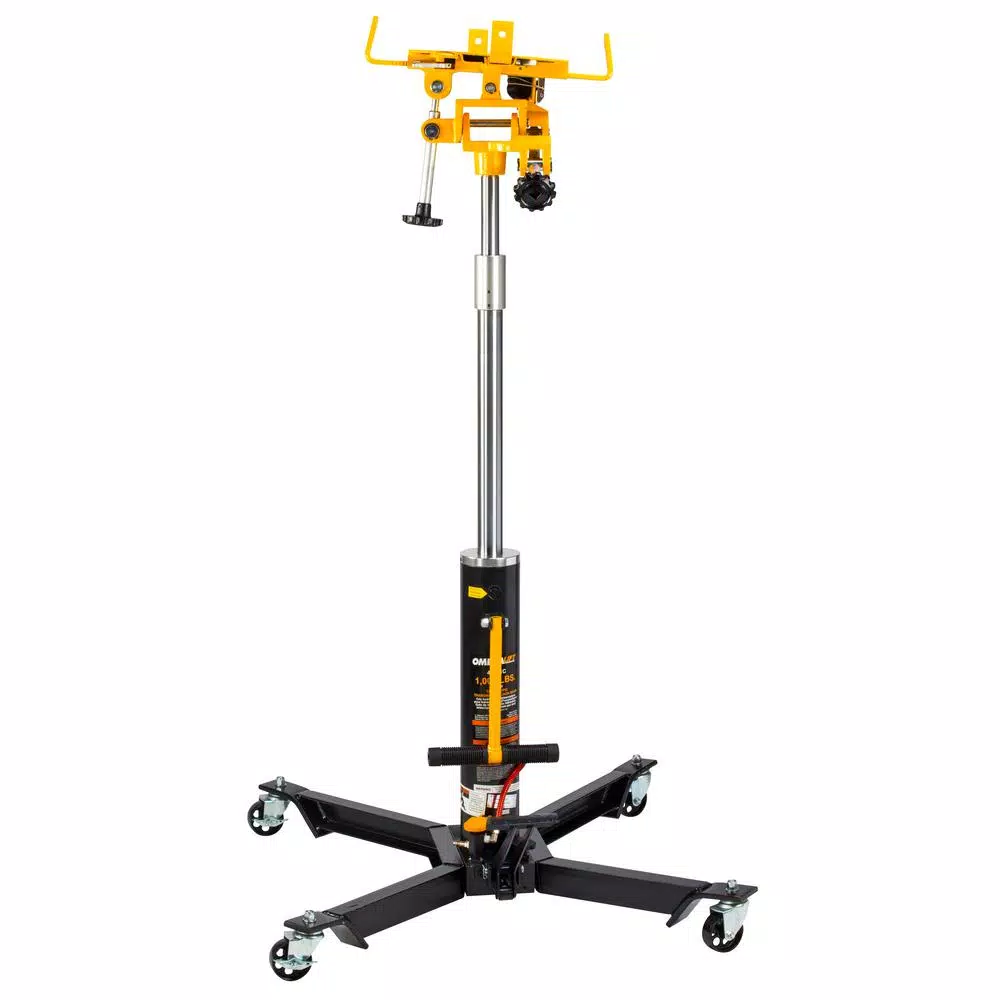 Omega Lift 1000 lb. 2-Stage Air & Foot Pedal Operated Hydraulic Transmission Jack